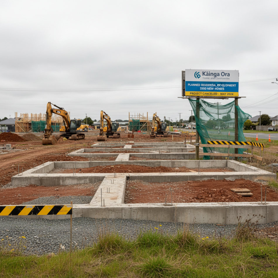 3,500 planned state homes cancelled: Kāinga Ora projects paused across Aotearoa