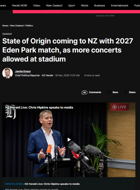 "THE COLOSSEUM OF KINGSLAND: How a White Supremacist Government Built a Gladiator Arena on Sacred Whenua — and Called It "Economic Growth"" - 16 February 2026