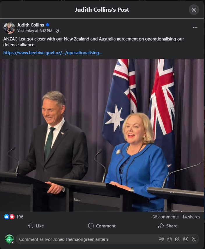 "SELLING THE WAKA: How Judith Collins Just Handed Aotearoa's Sovereignty to the Empire of Death" - 18 March 2026