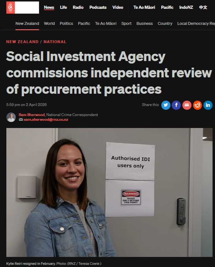 "The Social Investment Agency: A Machinery of Managed Neglect, Surveillance, and State Violence Against Whānau Māori" - 3 April 2026