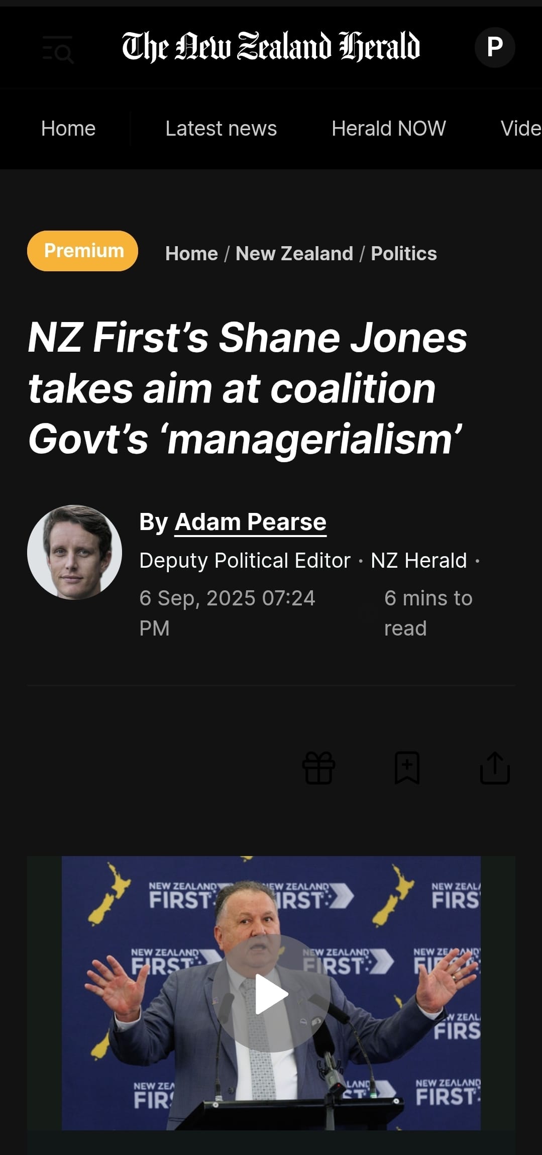 “Shane Jones - The T-Rex of Tino Rangatiratanga Destruction” - 10 September 2025