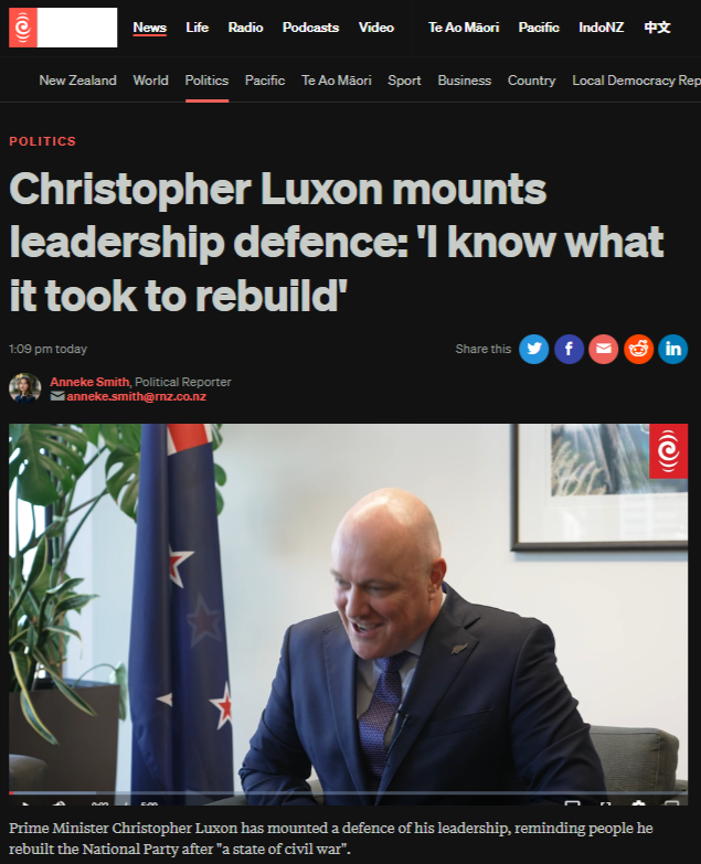 “The Mirage of Competence: Deconstructing Christopher Luxon’s “Rebuild” Myth” - 13 December 2025