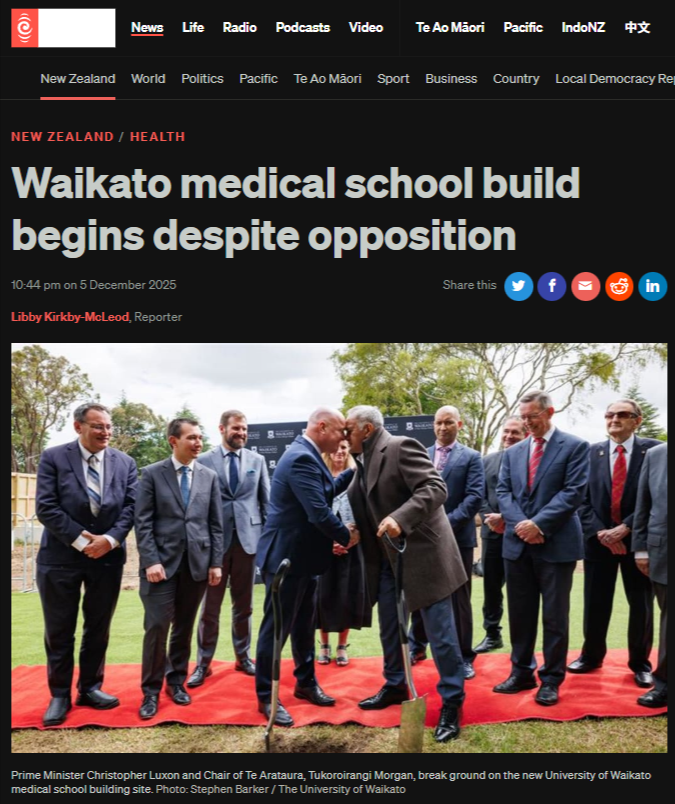 “How Waikato’s Medical School Serves Neoliberalism, Not Whānau” - 6 December 2025