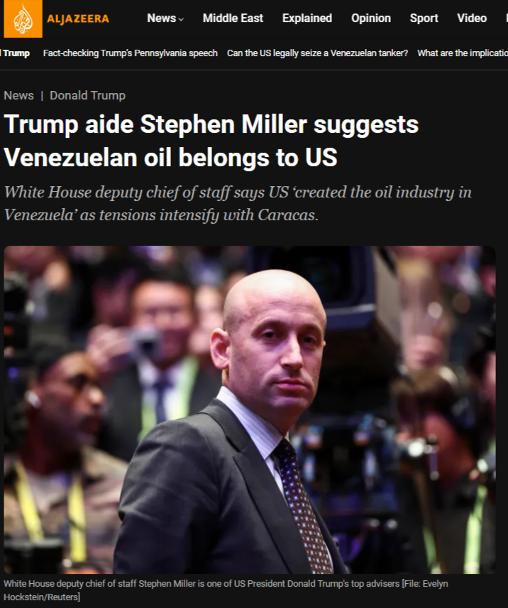 “Trump’s “Venezuela Belongs to Us”: Exposing Imperialism, Resource Plunder, and the Collapse of International Law” - 19 December 2025