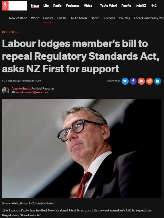 “The Regulatory Standards Act: Corporate Capture Disguised as Red Tape Relief” - 26 November 2025