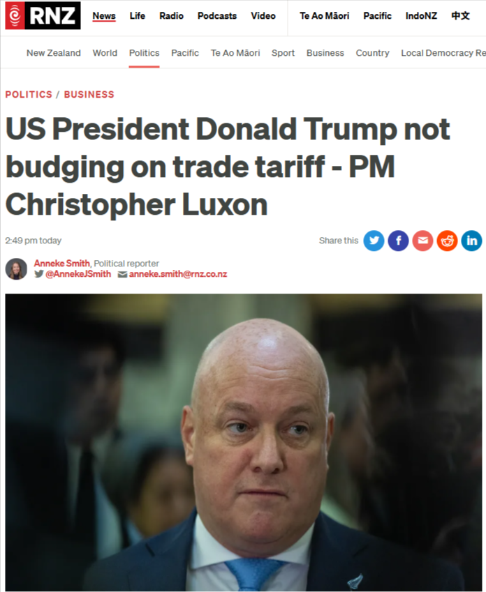 “When Trump's Economic Colonialism Meets Luxon's Corporate Surrender” - 21 August 2025