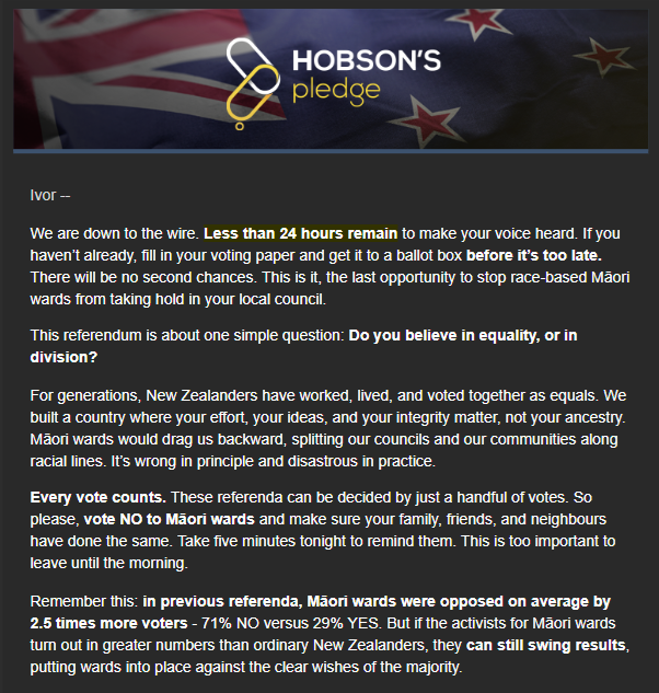 “The Māori Green Lantern Exposes the Hobson’s Pledge Con Job”- 10 October 2025