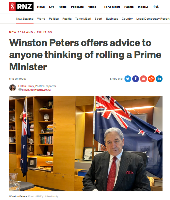 “The Ruthless Operator: Winston Peters’ Naked Self-Preservation Exposed” - 20 December 2025