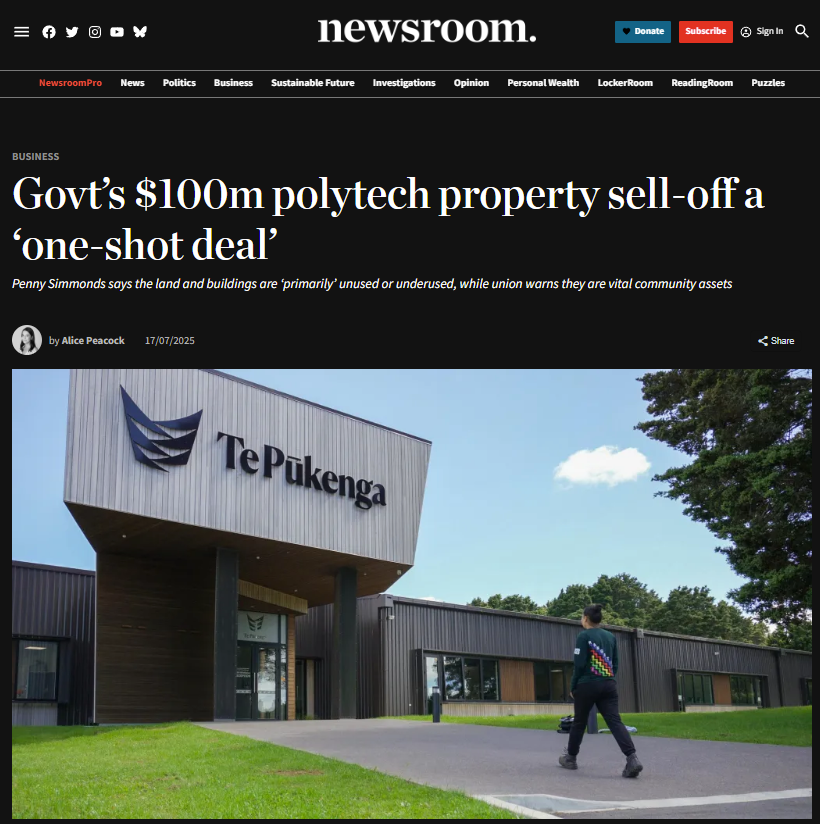 “The Great Polytechnic Heist: How Simmonds' Asset Stripping Serves White Supremacy, Not Students” - 18 July 2025