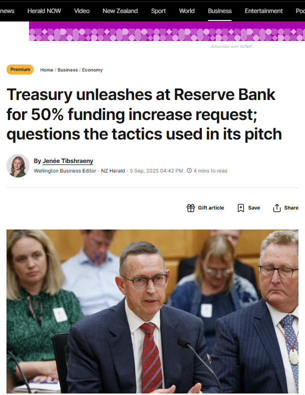 “The Quigley Conspiracy: How Neoliberal Cronyism Corrupted New Zealand's Financial Institutions” - 9 September 2025