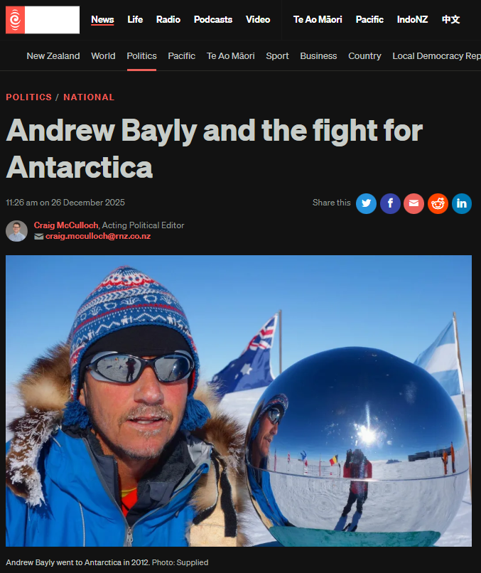 “The “Loser” Who Won’t Leave: Andrew Bayly’s Antarctic Grift” - 27 December 2025