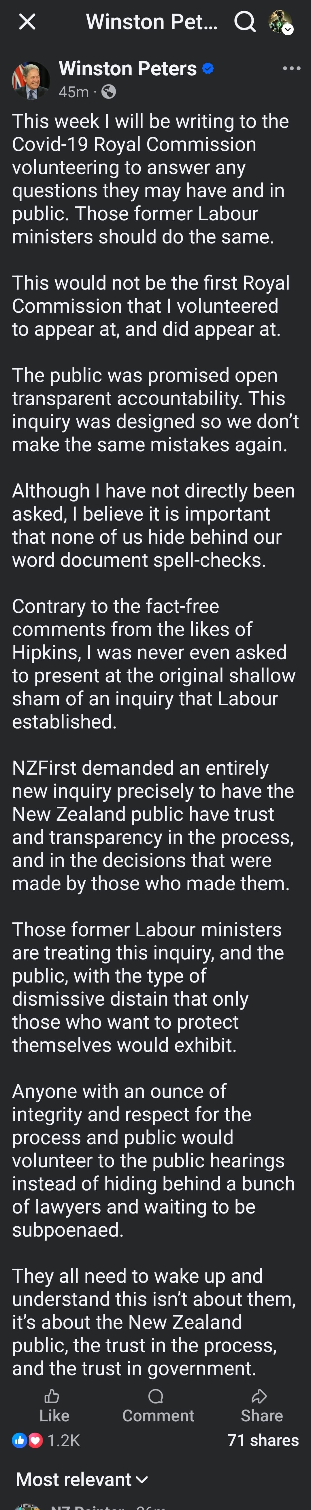 "The Performance of Transparency While Undermining Justice” - 20 August 2025