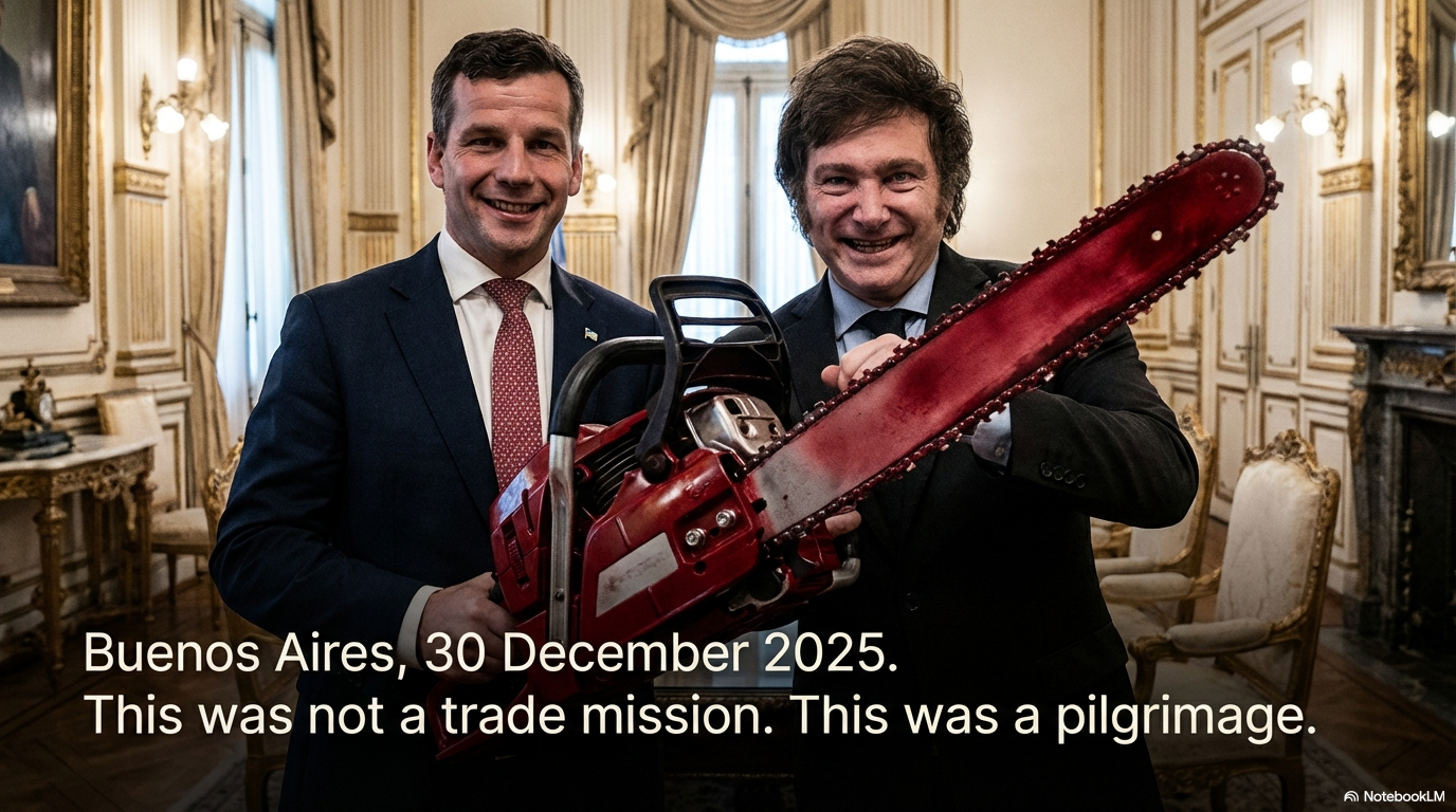 “The Chainsaw Compact: David Seymour’s Pilgrimage to Argentina’s Laboratory of Cruelty” - 1 January 2026
