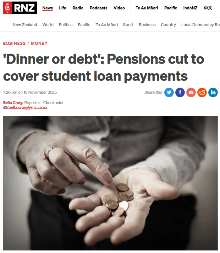 "“Dinner or Debt”: The Engineered Destitution of Aotearoa’s Kaumātua" - 12 November 2025