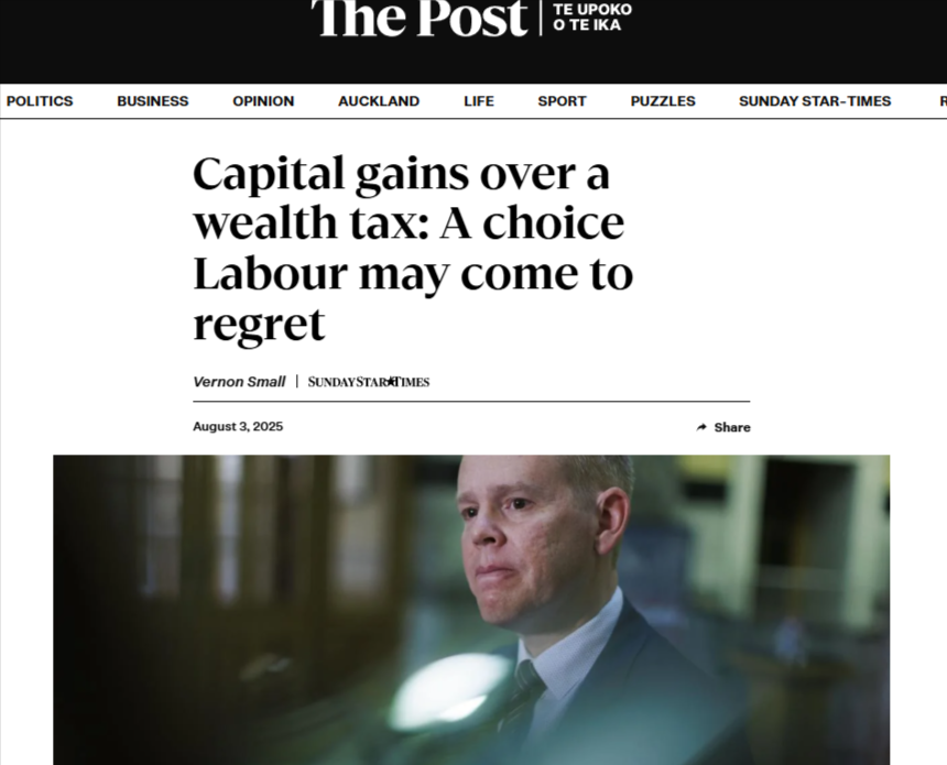 “Labour's Tax Betrayal: How Chris Hipkins Chose Capital Over Community” - 3 August 2025