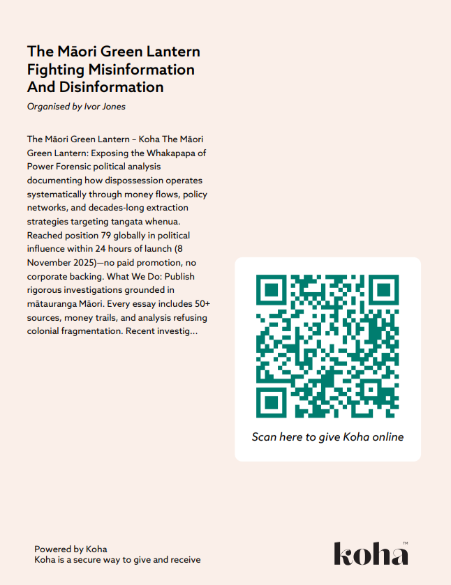 “THE MĀORI GREEN LANTERN: YEAR ONE—ACCOMPLISHMENT, GRATITUDE, AND THE WORK AHEAD” - 22 December 2025