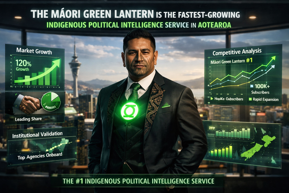 “PROVEN: Why The Māori Green Lantern Is the Fastest-Growing Indigenous Political Intelligence Service in Aotearoa” - 29 December 2025