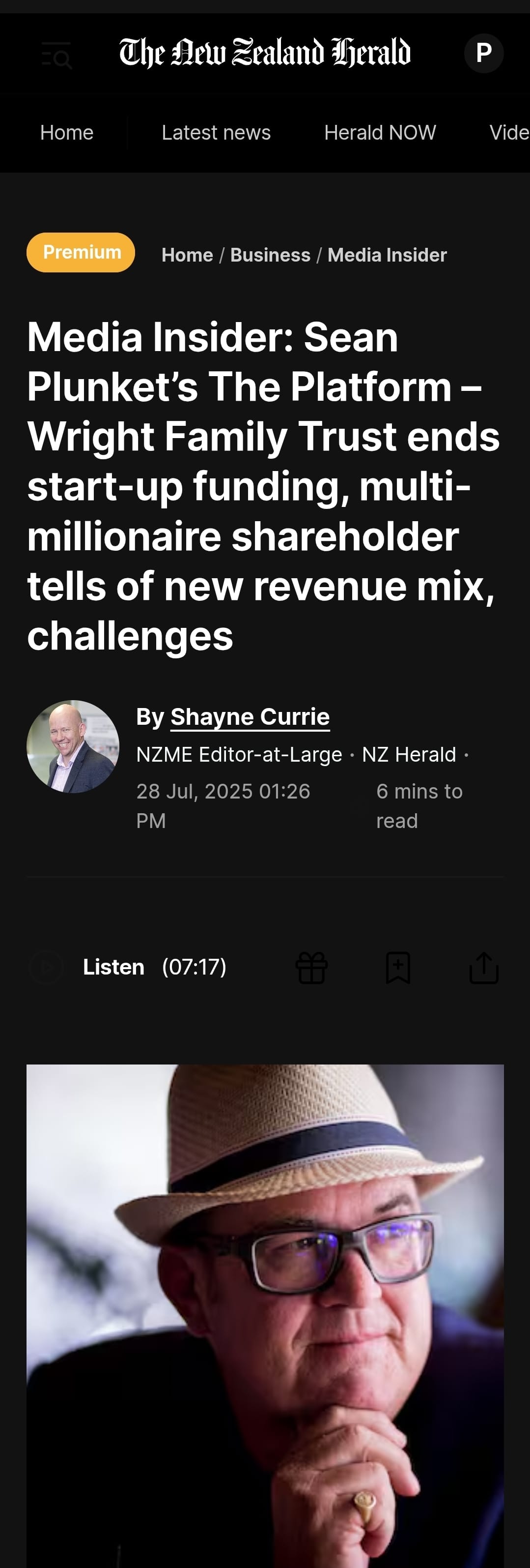 “The Platform's Dirty Money: Sean Plunket's Million-Dollar Lies and Wright The Corrupt Funding Shell Game Exposed'“ - 29 July 2025