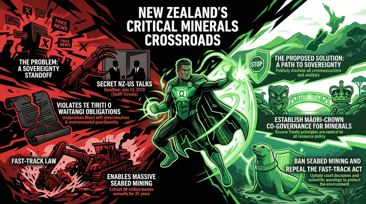 “Shane Jones Trading Stolen Taonga for War Machines With Trump: The Minerals Gambit and Aotearoa’s Surrender of Sovereignty” - 31 January 2026