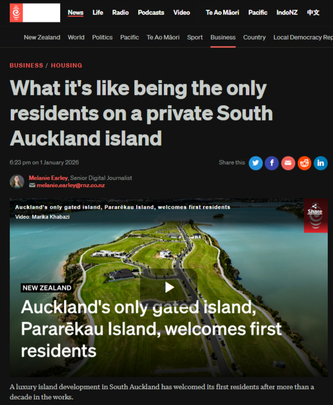 "Pararēkau Island and the Apartheid of the Rising Tide" - 2 January 2026