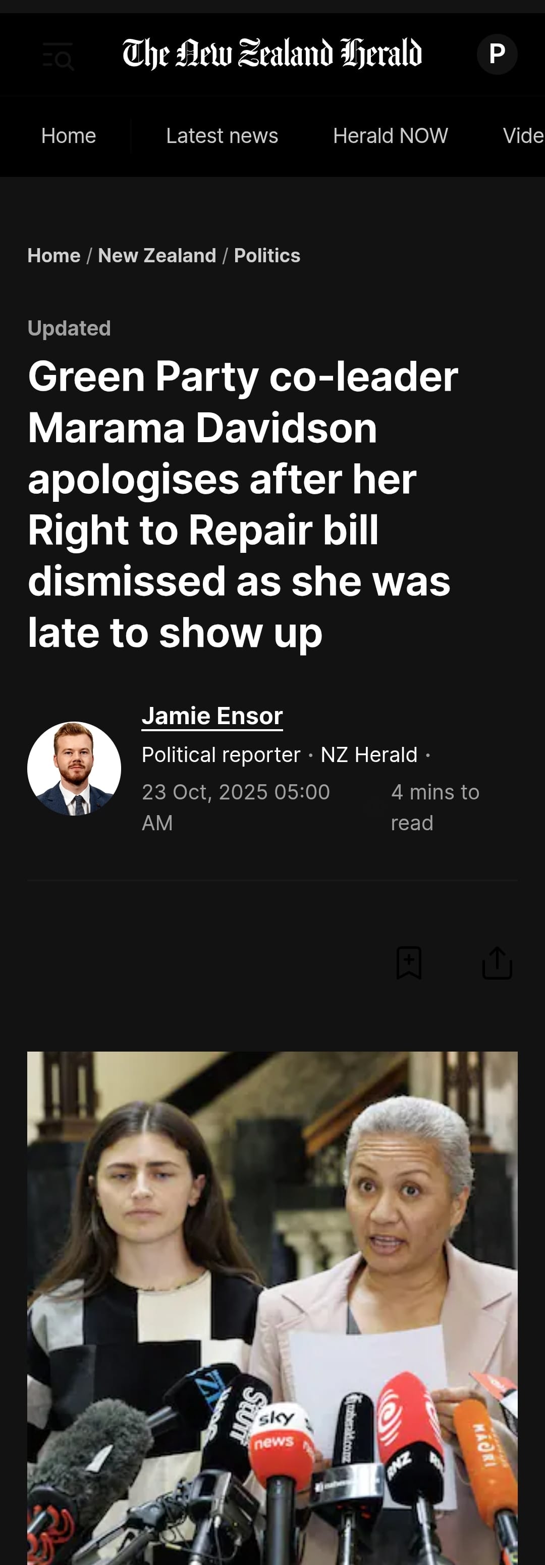 “How Parliament Used a Bureaucratic Loophole to Bury a Bill 95 Percent of New Zealanders Wanted” - 23 October 2025
