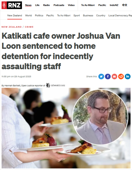 “The White Shield of Privilege: Van Loon's Slap on the Wrist While Māori Face Prison for Less” - 30 August 2025