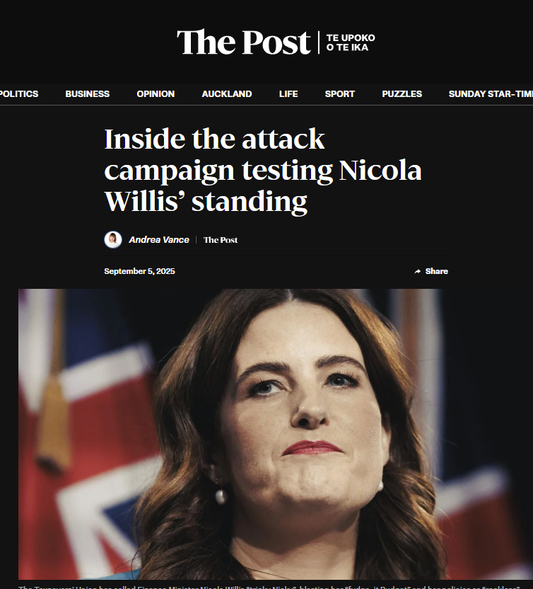 “The Orchestrated Demolition of Nicola Willis” - 9 September 2025