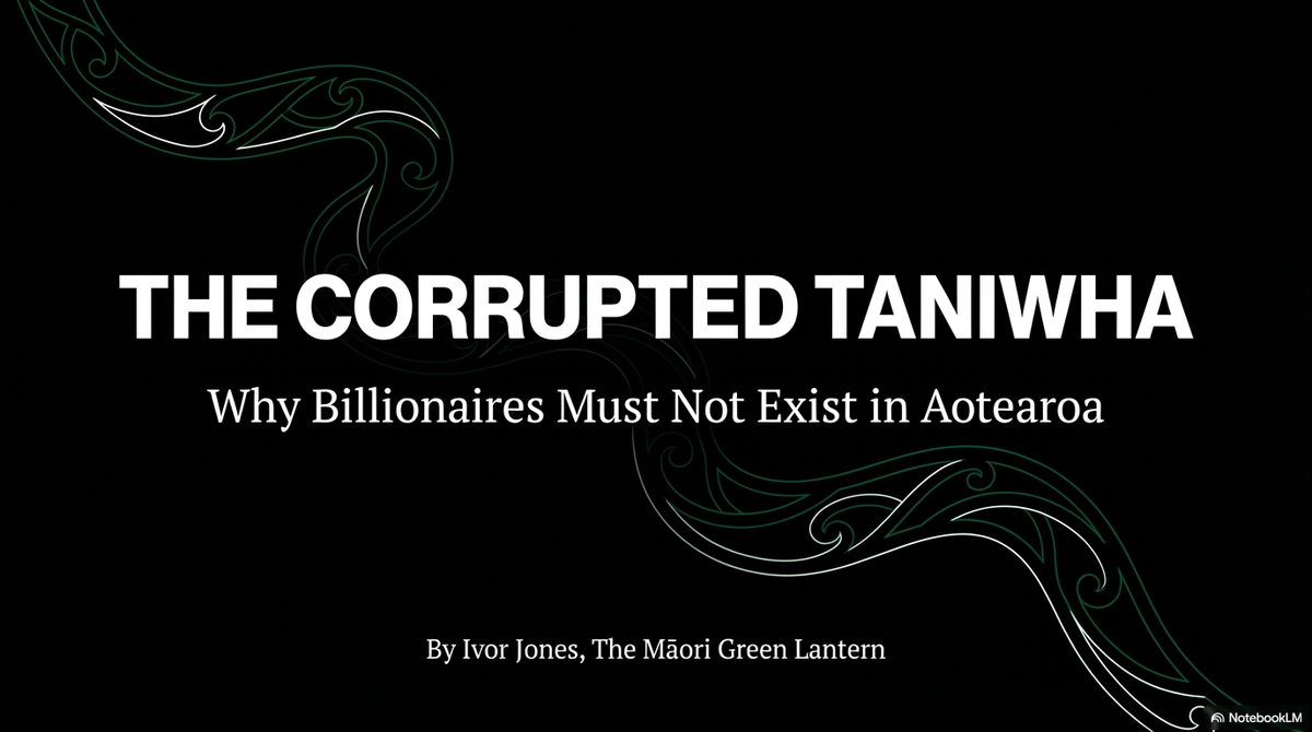 “Why Billionaires Must Not Exist—and Why Aotearoa Must Be First to Act” - 1 January 2026