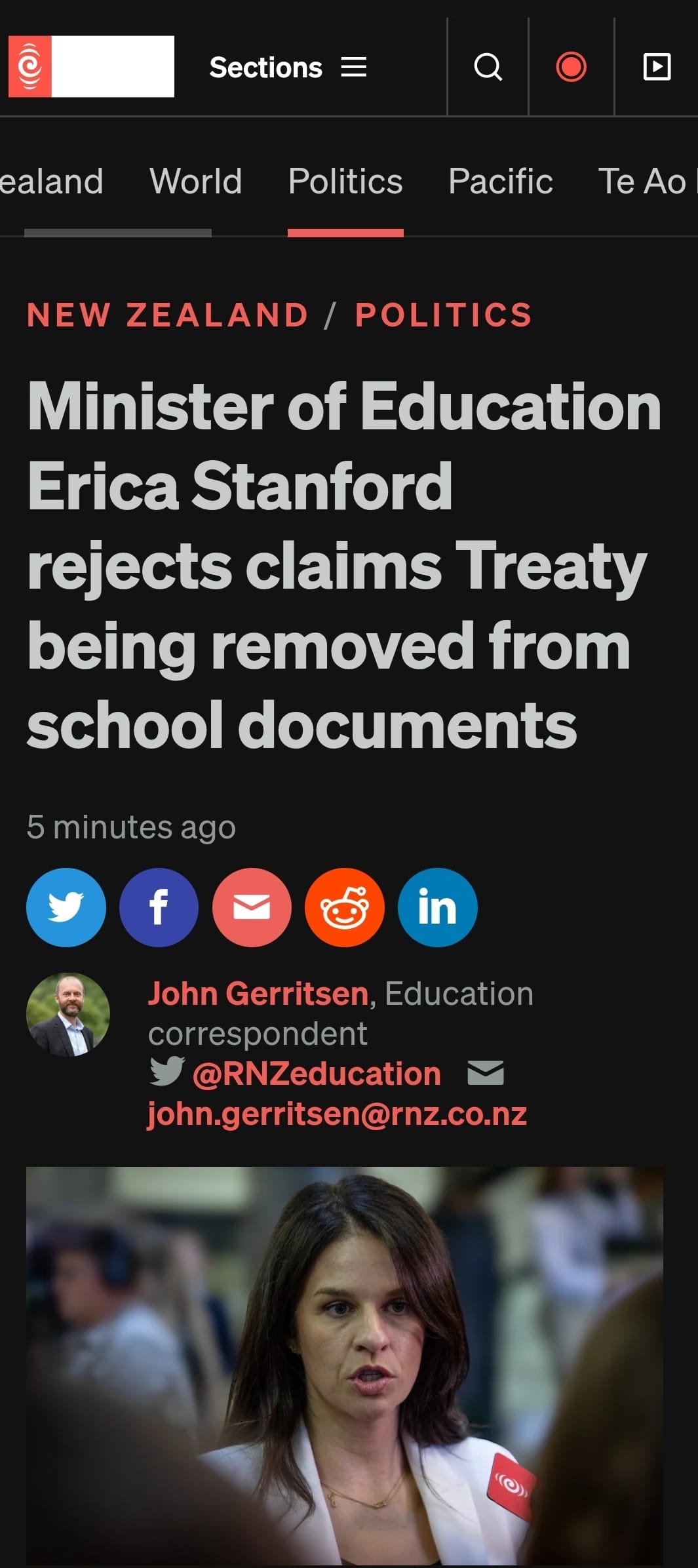Exposing Erica Stanford's Blatant Deception About Treaty Erasure in Education” - 4 September 2025