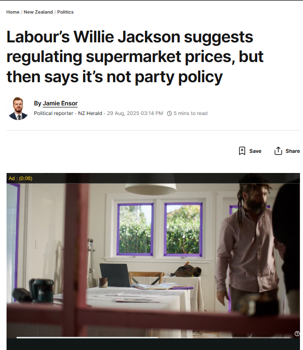 “The Great Price Regulation Backflip - When Labour Politicians Dance to Neoliberal Tunes” - 30 August 2025