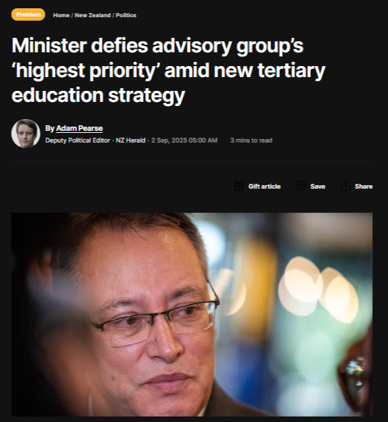 “Ministerial Overreach Threatens Mātauranga Māori” - 3 September 2025