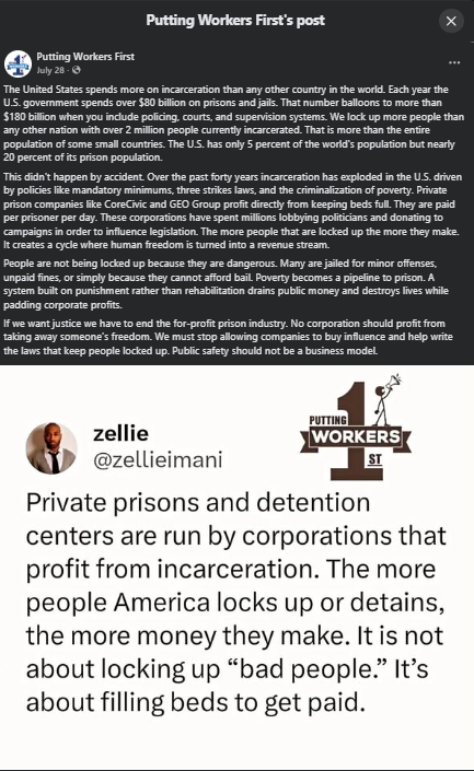 “The Prison Industrial Complex Exposed - Unpacking America's Billion-Dollar Human Trafficking Operation” - 29 August 2025