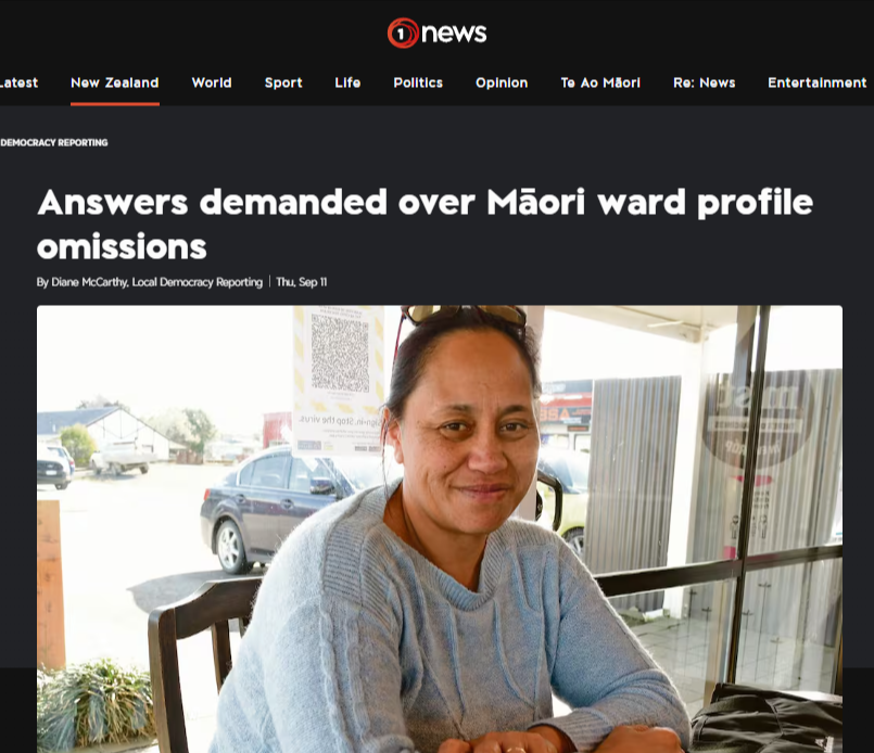 "When the Crown's electoral machine "accidentally" erases Maori candidates, we see colonisation in real time." - 13 September 2025
