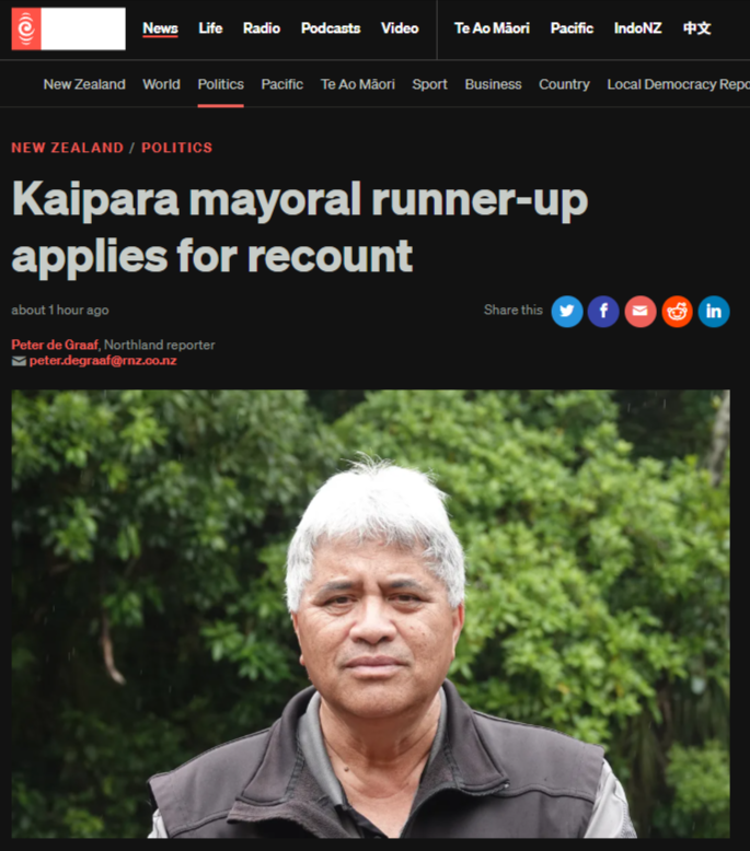 "The Heart of It: When You Lose By 21 Votes and Cry Fraud Without Evidence" Playbook Threatens Democracy in Kaiparav" - 21 October 2025