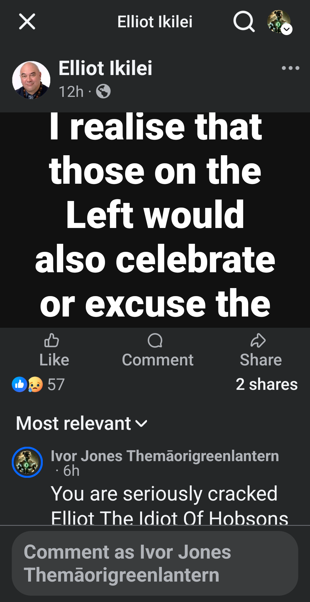 “How Colonial Bootlickers Like Elliot Spread White Supremacist Poison” - 14 September 2025