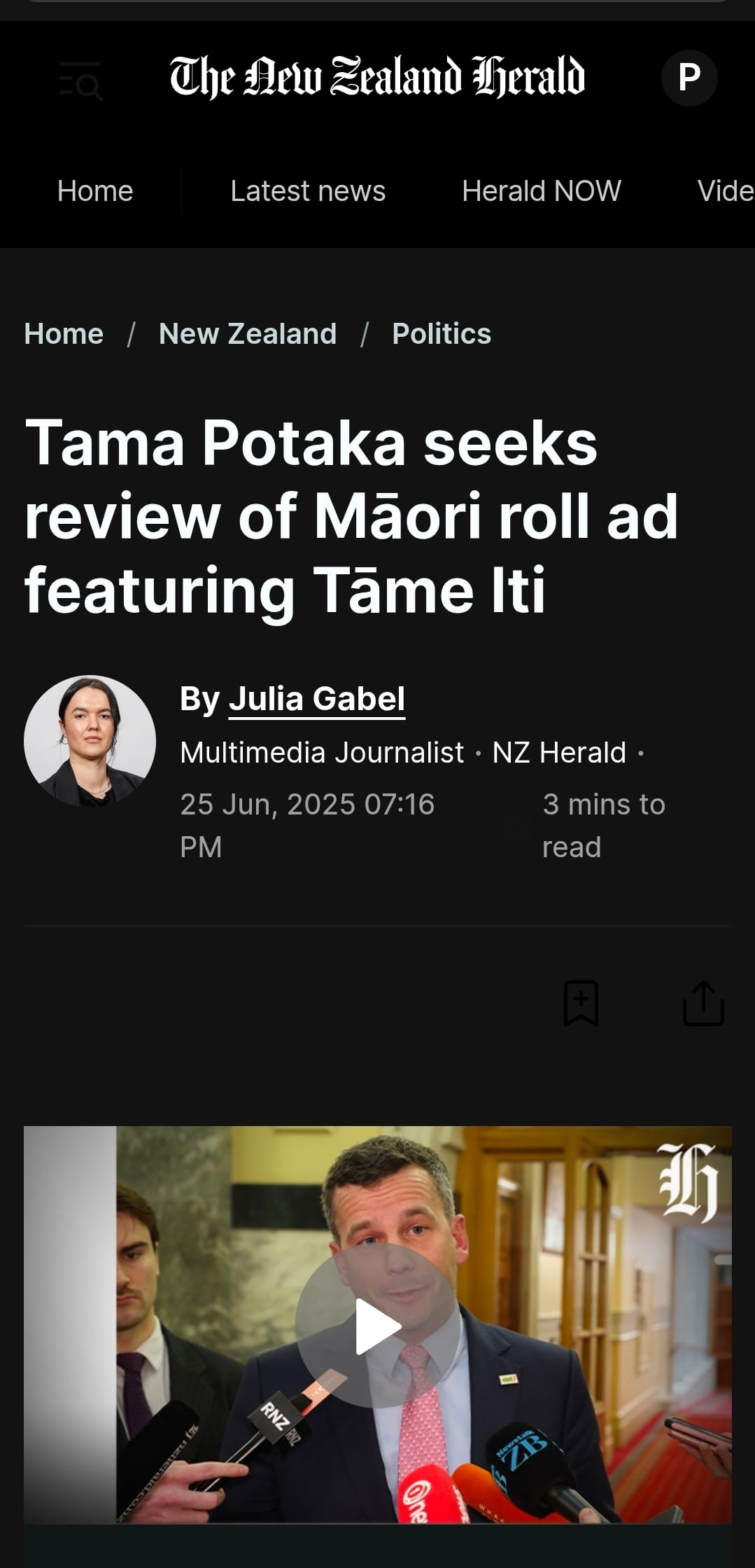 "Tama Potaka’s Māori Roll Panic: A Masterclass in Distraction and Dog Whistling" - 25 June 2025