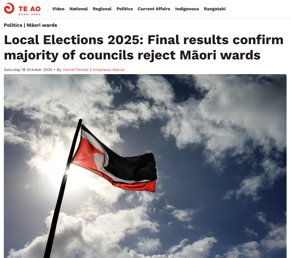 “Democracy Died by Post: How the Coalition Rigged the 2025 Māori Wards Referendum” - 20 October 2025