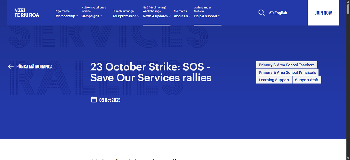 “The October 23 Strike: A Reckoning for New Zealand’s Forsaken Public Services” - 22 October 2025