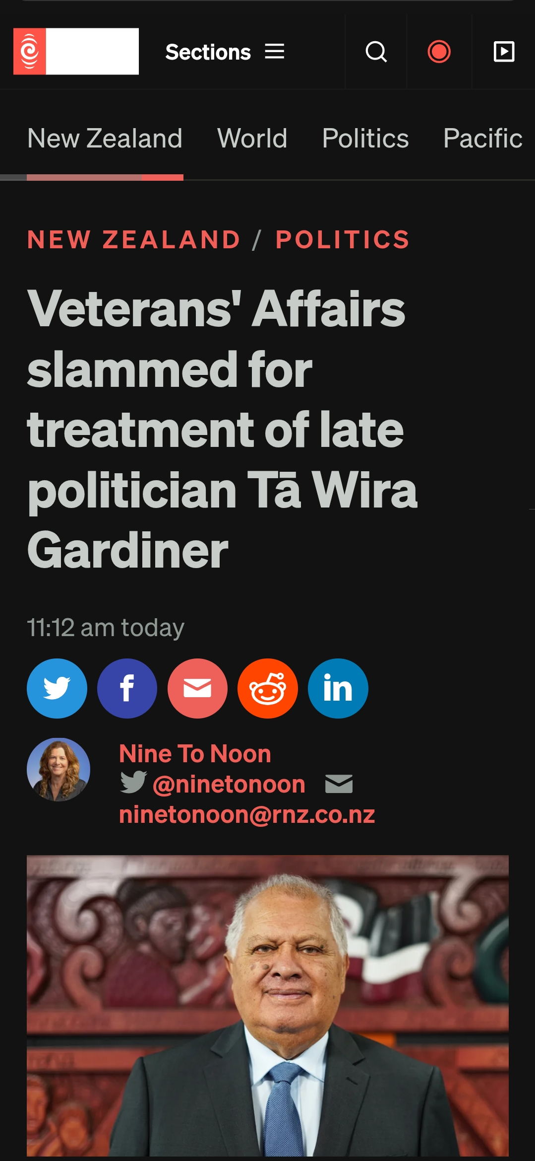 "When the Crown Shoots Its Own: The Betrayal of Tā Wira Gardiner" - 4 November 2025