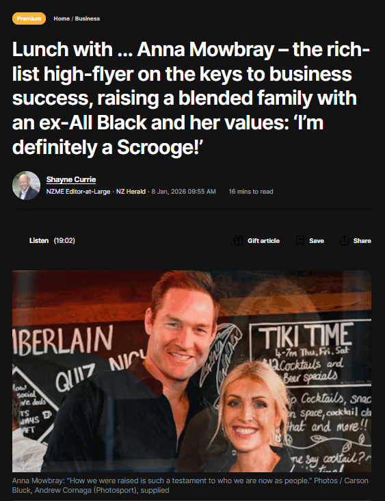 “The Herald’s Propaganda Machine Worships Billionaires While Half a Million Kiwis Queue at Food Banks” - 9 January 2026