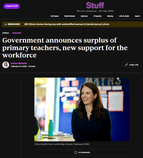 "THE SURPLUS OF LIES: How the NZ White Supremacist Government Manufactured a Teacher "Victory Lap" While Building a Factory That Turns Brown Children Into Brown Prisoners" - 28 February 2026