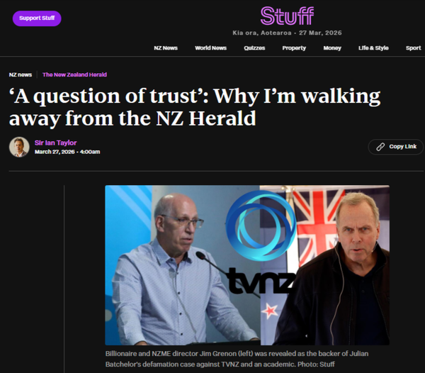"KO WAI KA TIAKI I TE PONO? Who Guards the Truth When the Billionaire Owns the Paper?" - 27 March 2026
