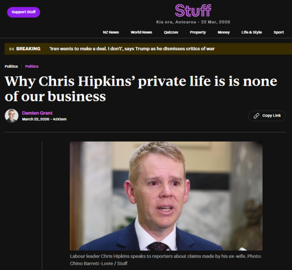 "HE PĀTIKI KEI RARO I TE REPO — The Flounder in the Mud: How Damien Grant's Selective Conscience Exposes the Rotting Heart of Pākehā Media Power" - 22 March 2026