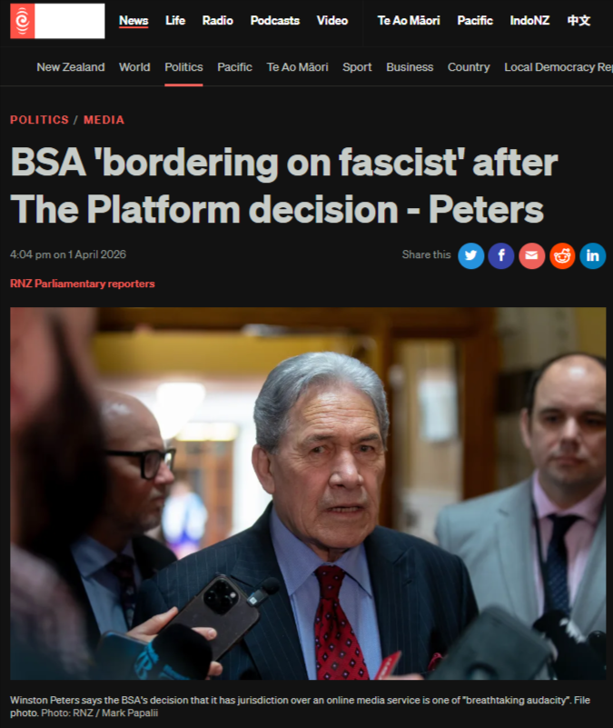 "Mumbo Jumbo, Money, and Mana: How Plunket, Peters, and the Wright Family Built New Zealand's Anti-Māori Broadcasting Machine — and How the BSA Just Lit the Fuse Under It" - 3 April 2026