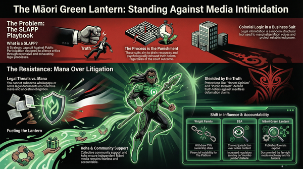 "When a racist broadcaster dials my phone to silence me, that is not a warning to stand down — it is proof I have driven my taiaha straight into the spine of white supremacy" - 4 April 2026