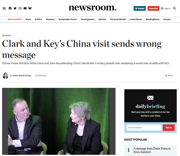 “The Sellout Spectacle: How Clark and Key Danced with Dictators While Betraying Māori Sovereignty” - 9 September 2025