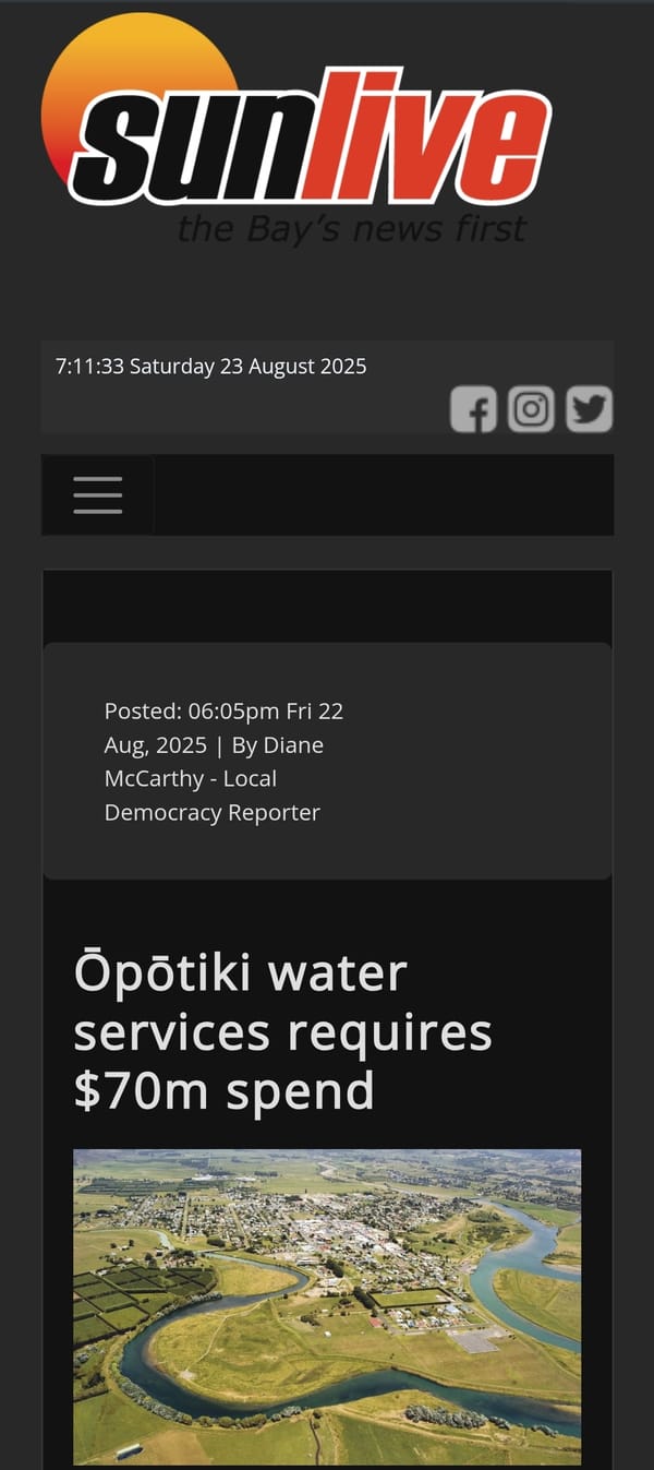 “The Corporate Water Grab Disguised as "Local Solutions"“ - 23 August 2025