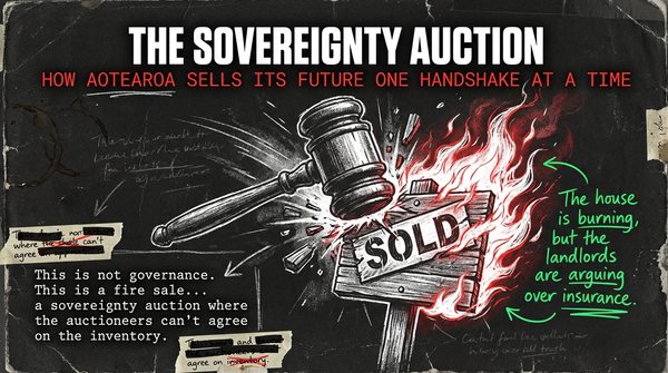 “Free Trade Agreements - The Sovereignty Auction: How Aotearoa Sells Its Future One Handshake at a Time” - 30 January 2026