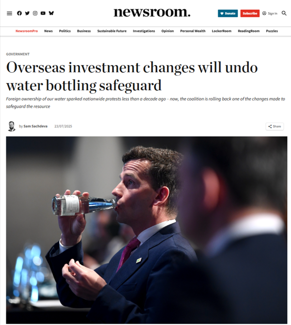 “Puna Wai, Puna Kino: How Seymour's Water Sell-off Strips Tangata Whenua of Our Birth Right” - 25 July 2025