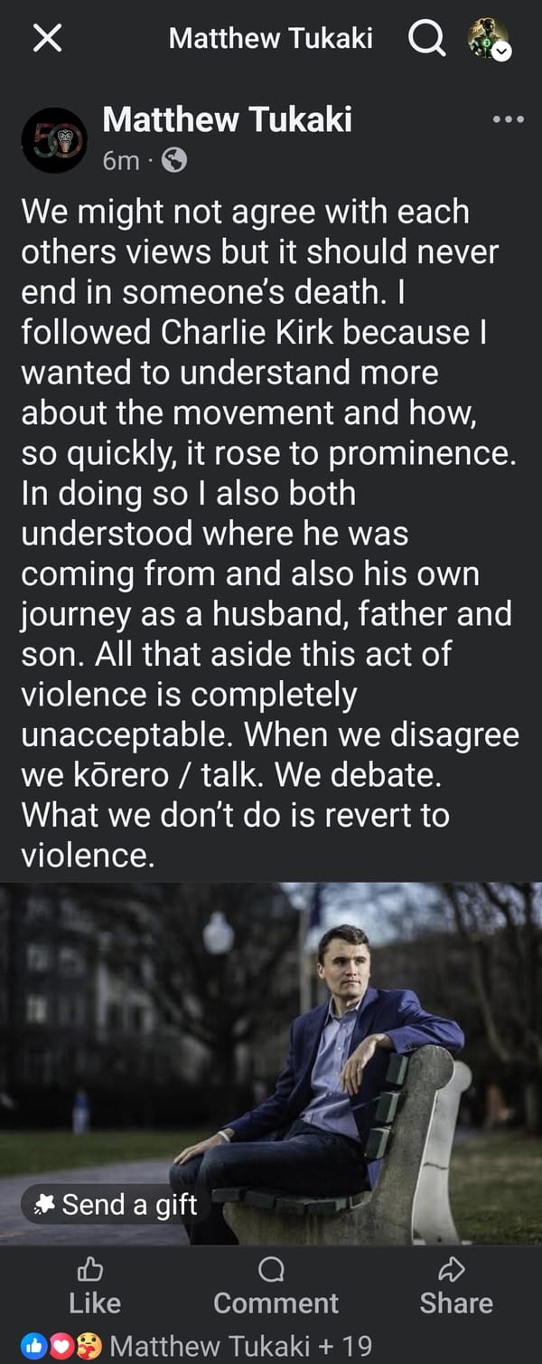 "The Corporate Stooge Defends His Far-Right Heroes" - 12 September 2025